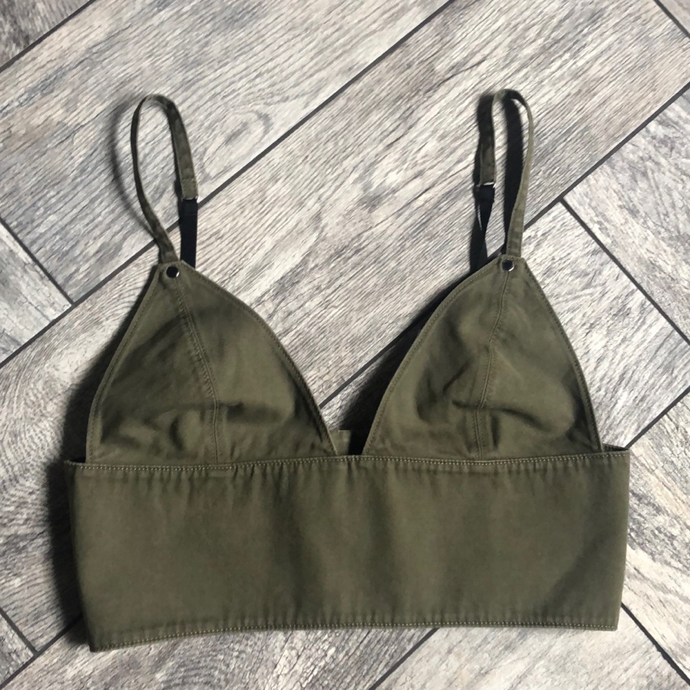 T by Alexander wang twill bra - Picture 6 of 17